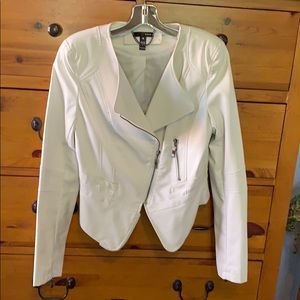 Vegan Leather Asymmetrical Jacket